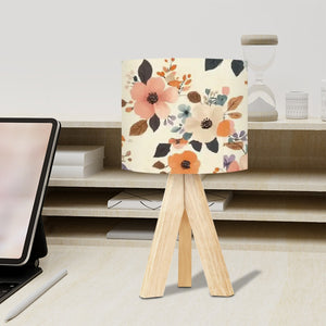 Boho Floral Tripod Table Lamp, Desk Lamp, Living Room Lamp, Bedside Table Lamp, Small Lamp for Home Lighting
