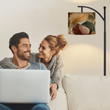 Modern Arc Floor Lamp with Remote & Dimmable LED - Made in USA Standing Light for Living Room