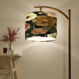 Boho Vintage Floral Arc Floor Lamp (Made in USA)