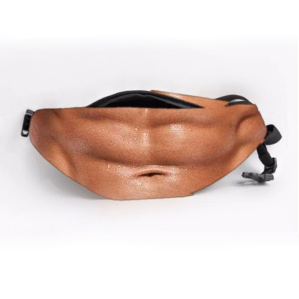 Funny Abs & Belly Fanny Pack – Novelty Waist Bag Gag Gift