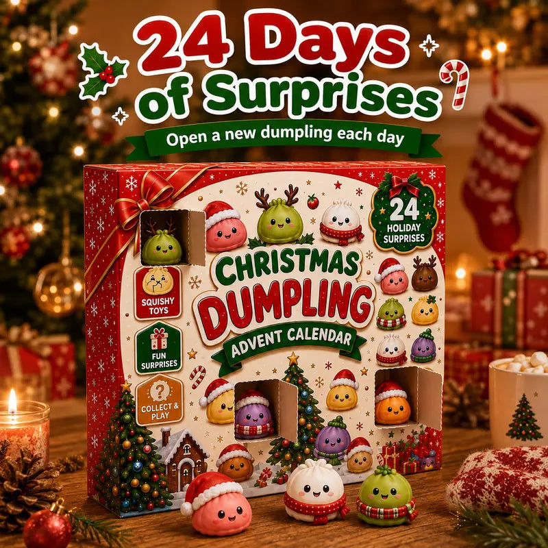 Squishy Advent Calendar 2026 – 24 Days of Dumpling Fidget Toys for Kids