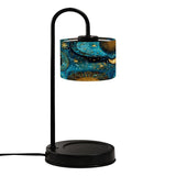 Celestial Blue & Gold Candle Warmer Lamp – Astrology Moon & Stars Design | Adjustable Wax Melt Lamp with Remote