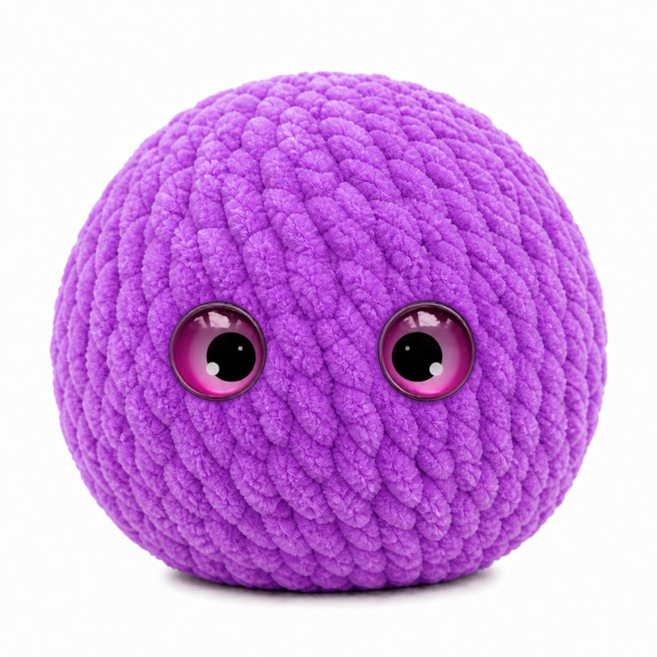 Crochet Bubble Squishy Ball – Soft Handwoven Stress Relief Fidget Toy