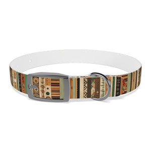 Boho Design Dog Collar, Striped boho design dog collar, dog collar design