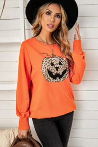 Leopard Jack-O-Lantern Sweatshirt