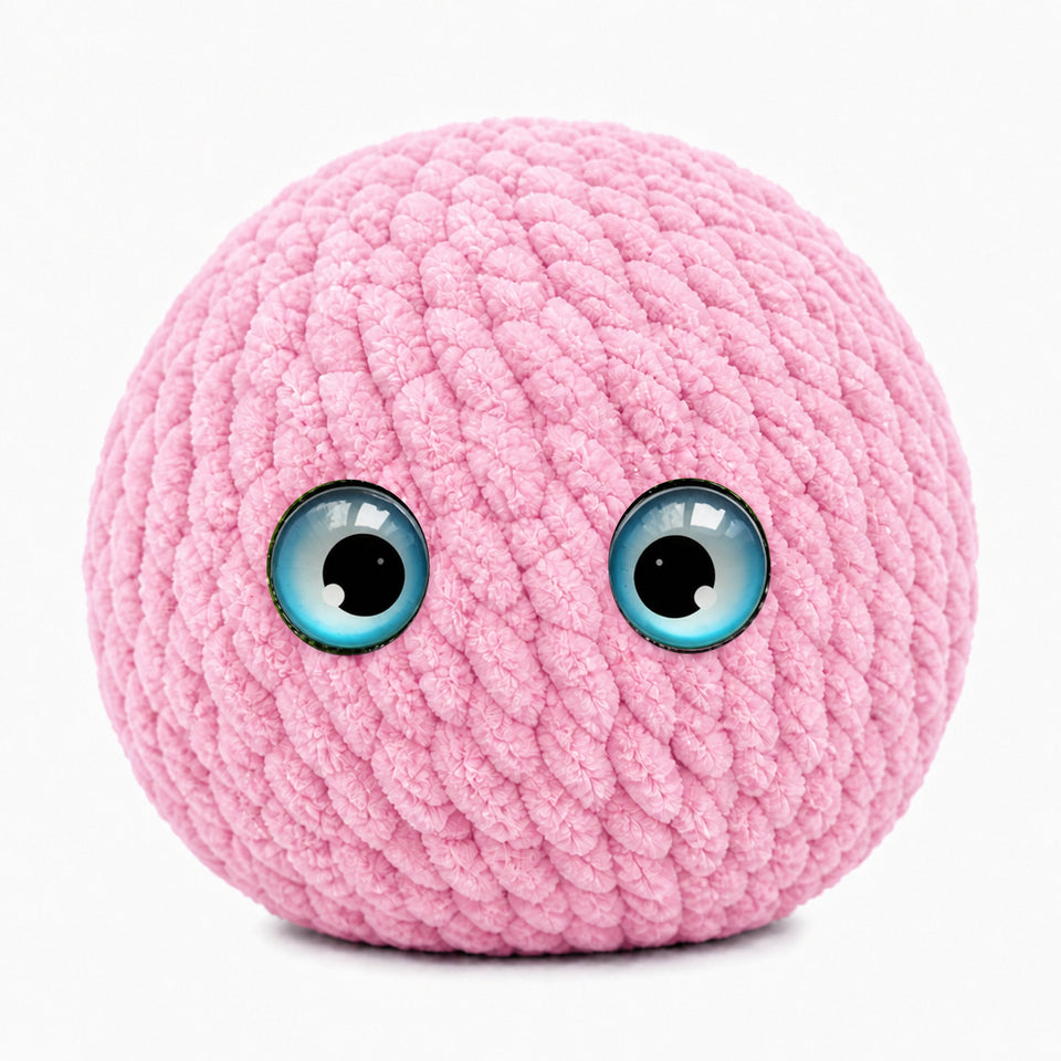 Crochet Bubble Squishy Ball – Soft Handwoven Stress Relief Fidget Toy