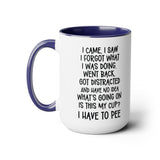 Funny Large 15oz Coffee Mug, Silly Gift Idea for Friend, Coworker, Sister, Brother, Forgetful Person, etc.