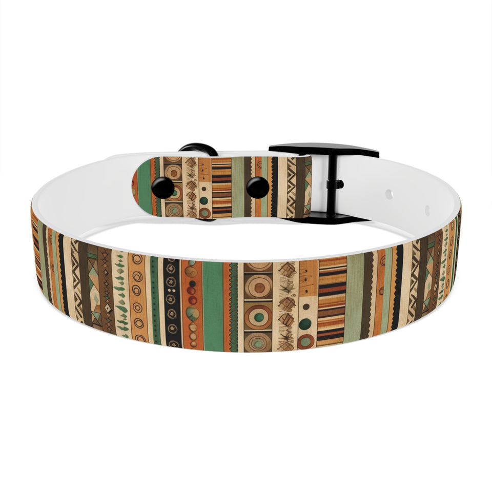 Boho Design Dog Collar, Striped boho design dog collar, dog collar design