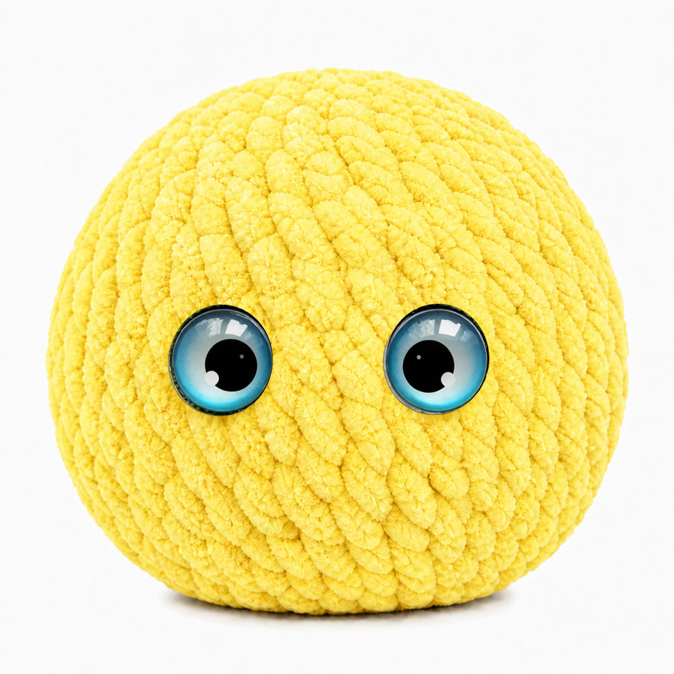 Crochet Bubble Squishy Ball – Soft Handwoven Stress Relief Fidget Toy