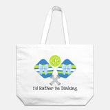 Funny Pickleball Tote, Oversized Canvas Tote