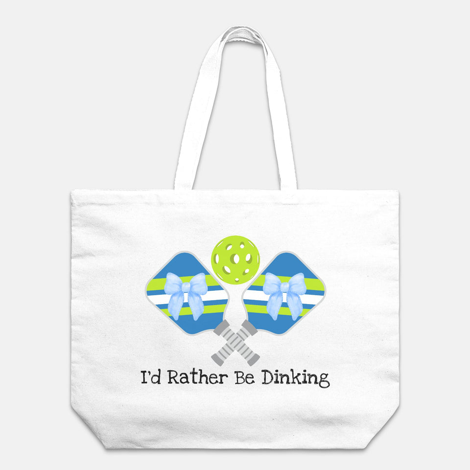 Funny Pickleball Tote, Oversized Canvas Tote