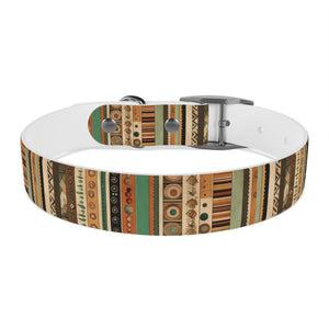 Boho Design Dog Collar, Striped boho design dog collar, dog collar design