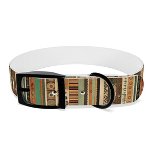 Boho Design Dog Collar, Striped boho design dog collar, dog collar design