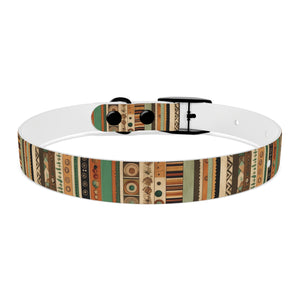 Boho Design Dog Collar, Striped boho design dog collar, dog collar design