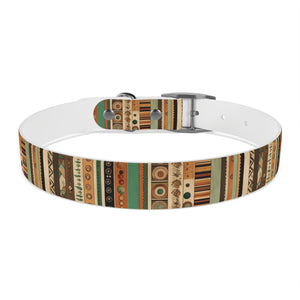 Boho Design Dog Collar, Striped boho design dog collar, dog collar design