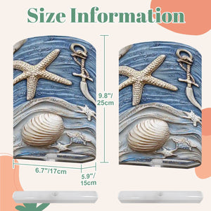 Ocean Inspired Wireless Wall Sconces Set of Two