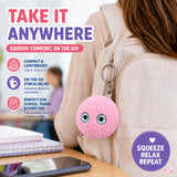 Crochet Bubble Squishy Ball – Soft Handwoven Stress Relief Fidget Toy