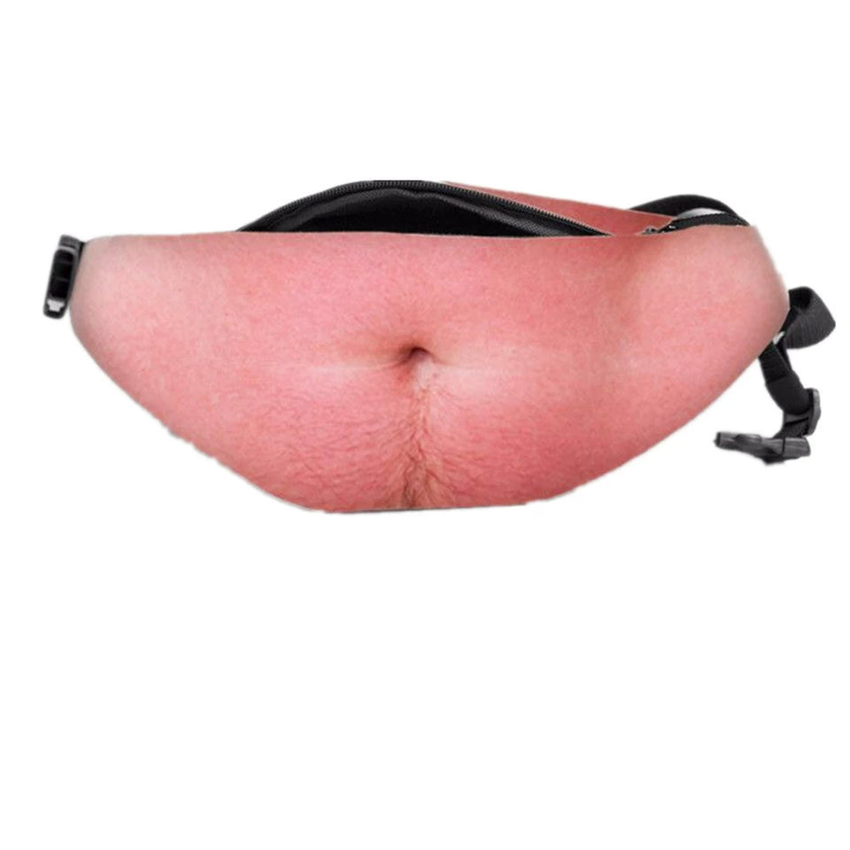 Funny Abs & Belly Fanny Pack – Novelty Waist Bag Gag Gift