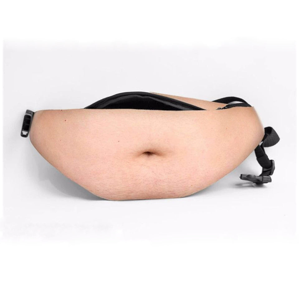 Funny Abs & Belly Fanny Pack – Novelty Waist Bag Gag Gift