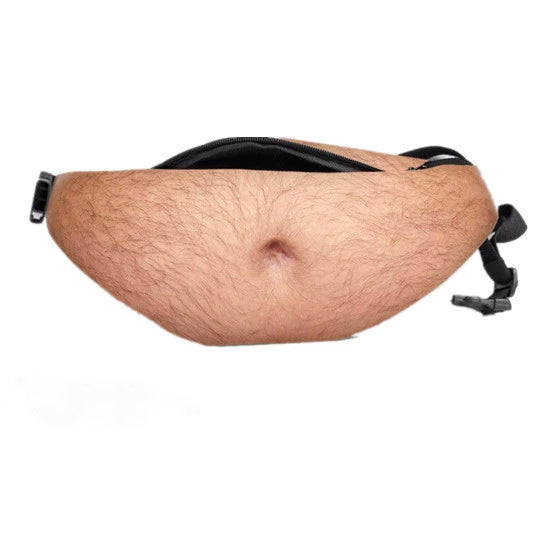 Funny Abs & Belly Fanny Pack – Novelty Waist Bag Gag Gift