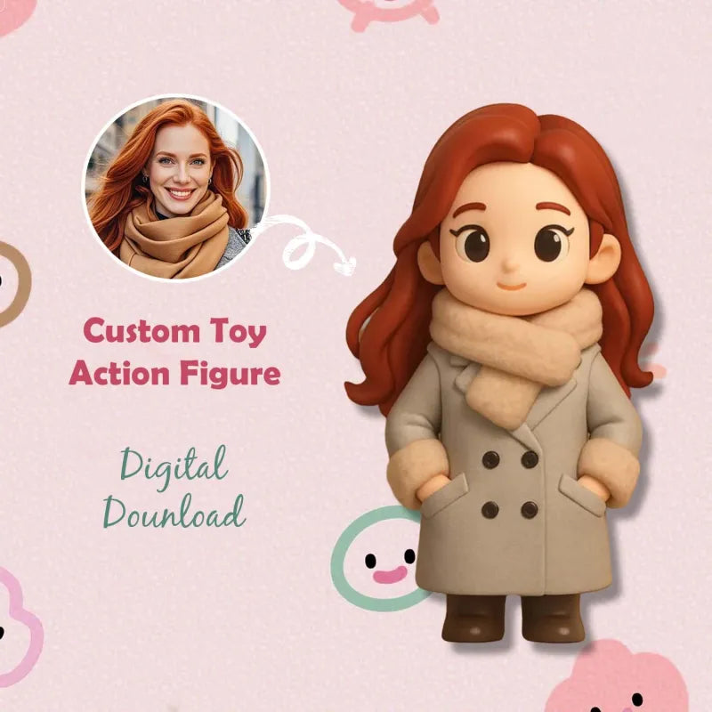 Custom 1 Person 3D Mini Figure From Your Photo Personalized Toy Figure Gifts,Production Time: 10 Business Days  For Kids