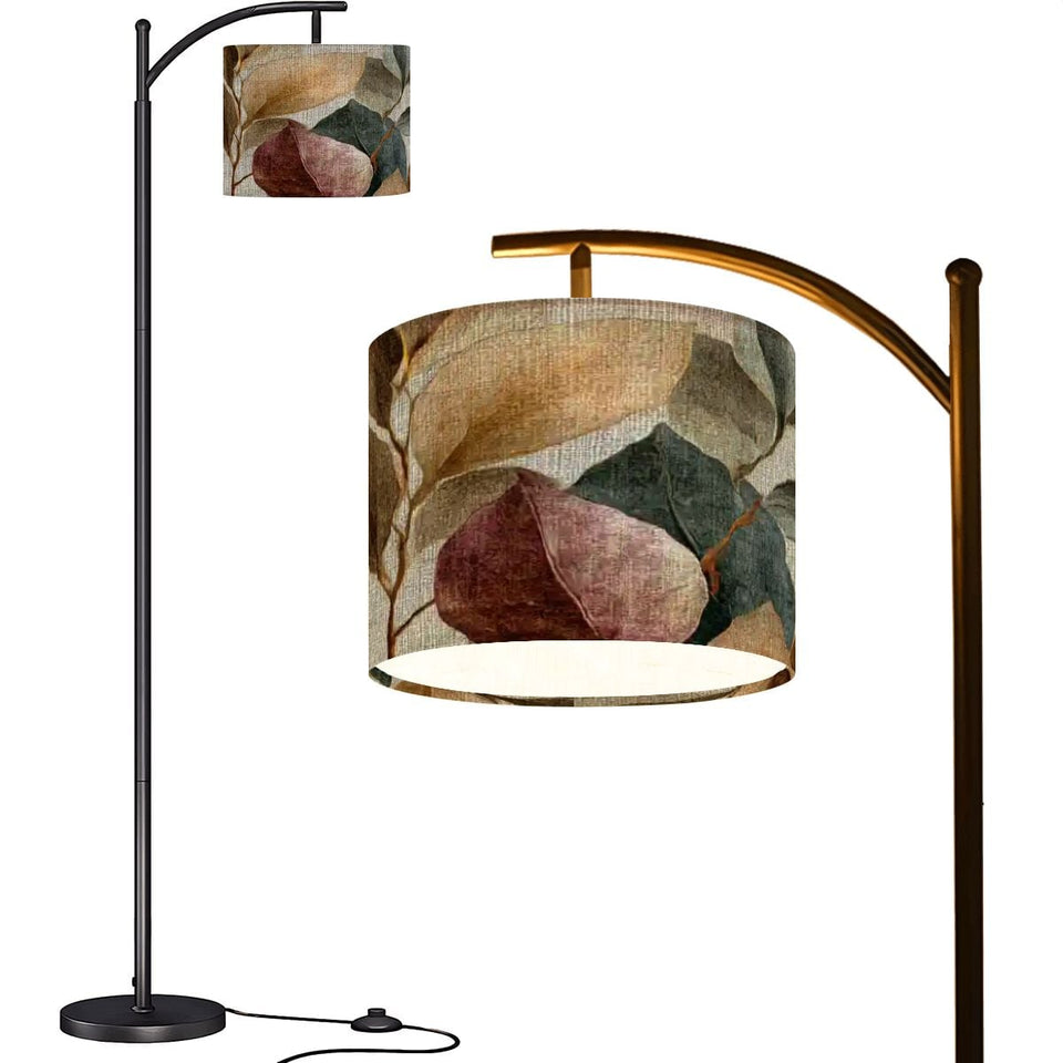 Modern Arc Floor Lamp with Remote & Dimmable LED - Made in USA Standing Light for Living Room