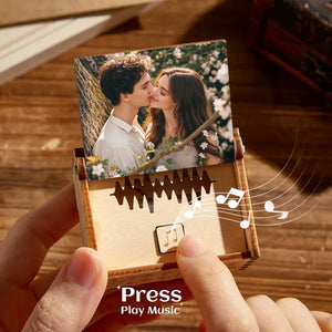 Custom Digital Music Box – Any Song or Voice Recording, Wooden Keepsake