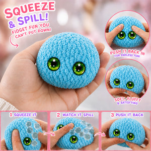 Crochet Bubble Squishy Ball – Soft Handwoven Stress Relief Fidget Toy