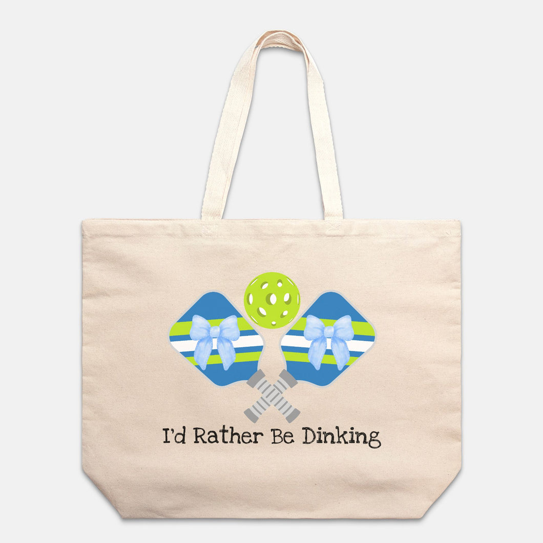 Funny Pickleball Tote, Oversized Canvas Tote