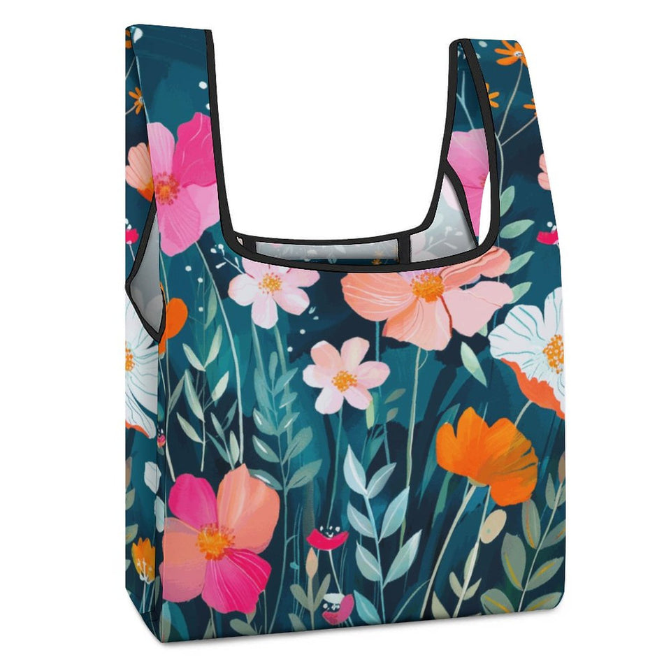 Floral Grocery Bag Holder, Reusable and Eco-Friendly Grocery Bags, Cute reusable shopping bag