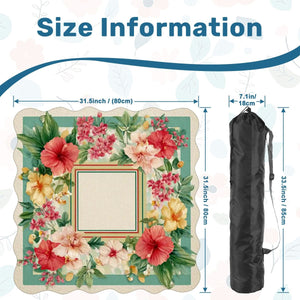 Scalloped Mahjong Mat 31.5"x31.5" (Ship Folded) - AdorableDesignsz 