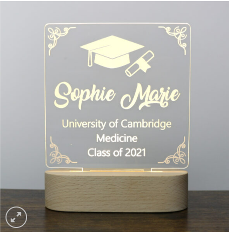 Custom Text Graduation Lamp Square For Friend - AdorableDesignsz 