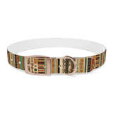 Boho Design Dog Collar, Striped boho design dog collar, dog collar design