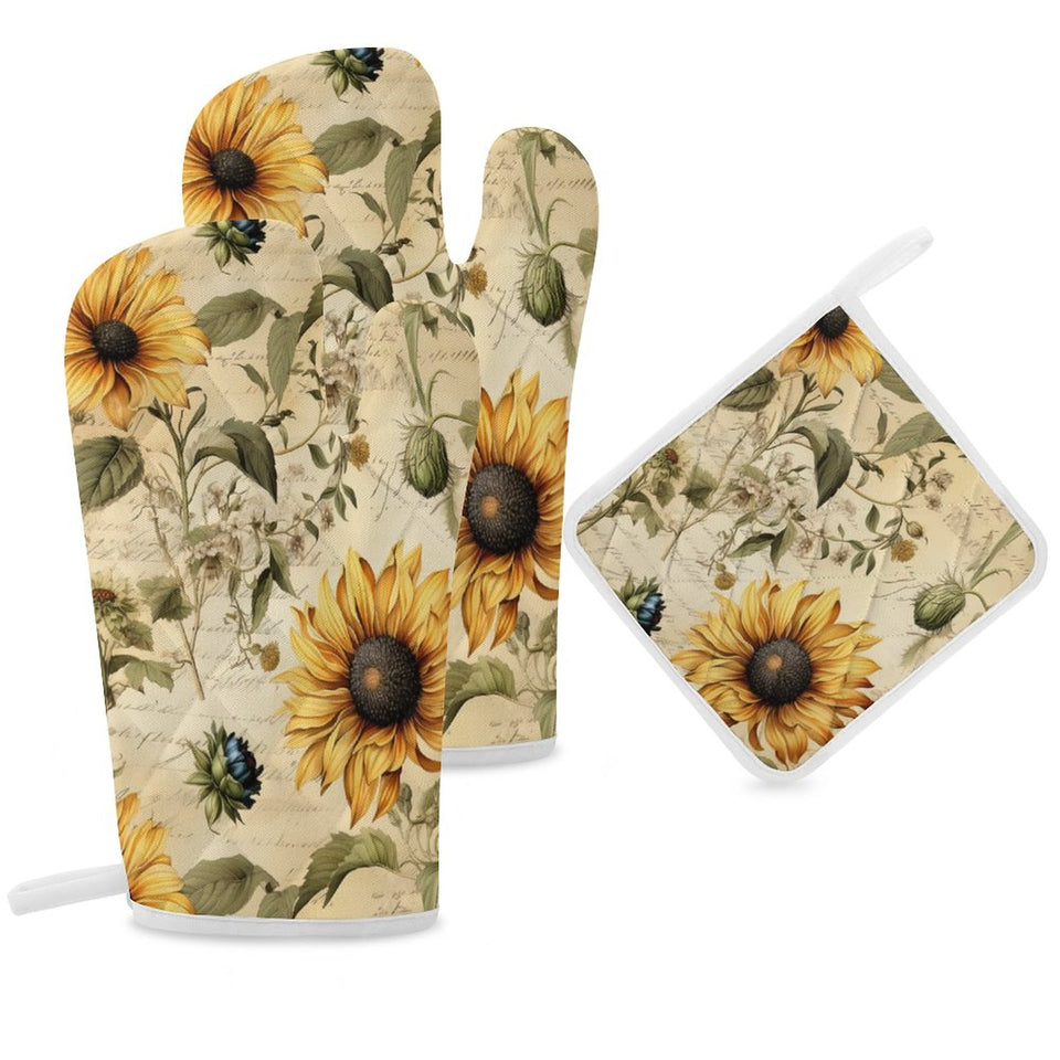 Oven Mitt & Pad Set of 3