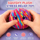 Crochet Bubble Squishy Ball – Soft Handwoven Stress Relief Fidget Toy