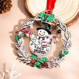 Personalized Photo Snowman Projection Ornament – 2025 Christmas Tree Hanging Decoration