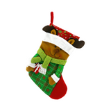 Christmas Stocking Ornaments – Santa, Snowman & Reindeer Hanging Decorations