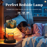 Mountain Forest Candle Warmer Lamp, Woodland Landscape, Rustic Cabin Decor, Flameless Candle Heater