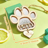 Personalized Dog Paw Pet Memorial Ornament with Name Dog Christmas Ornaments Gift for Pet Lovers