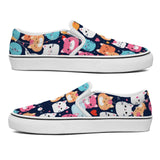 Cartoon Cats Printed Slip-on Canvas Shoes  for Teenagers and Adults