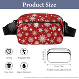 Christmas Bum Bag (All-Over Printing), Snowflakes Design, Perfect Holiday Hands Free Bag Gift