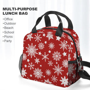 Insulated Lunch Crossbody Bag with Strap for Office School Picnic (All-Over Printing)