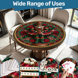 Nutcracker 42 inch Round Mahjong Mat, Christmas Mahjong Mat,Large Holiday table mat - AdorableDesignsz 