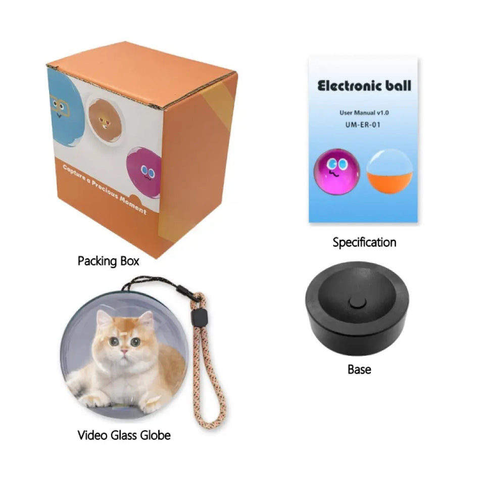 Personalized Video Globe Gift – Playable Glass Sphere with Custom Video, Unique Keepsake for Anniversary, Birthday, or Christmas(Production time: 10-20 days)