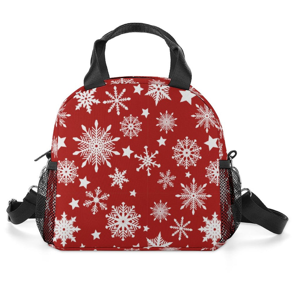 Insulated Lunch Crossbody Bag with Strap for Office School Picnic (All-Over Printing)