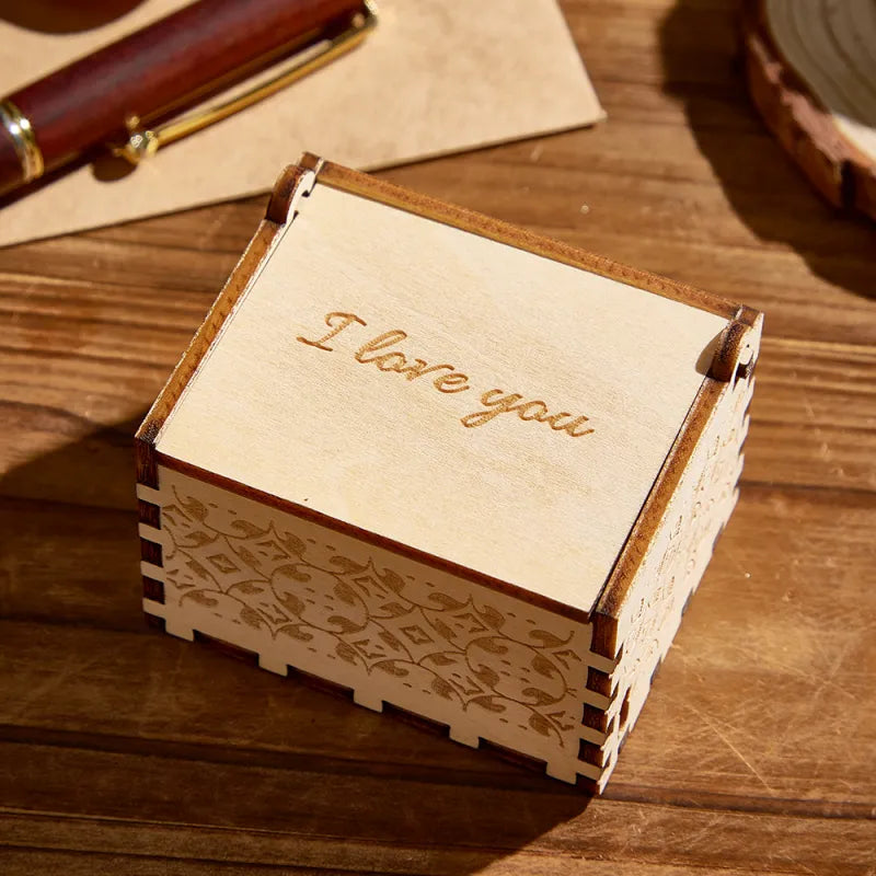 Custom Digital Music Box – Any Song or Voice Recording, Wooden Keepsake