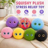 Crochet Bubble Squishy Ball – Soft Handwoven Stress Relief Fidget Toy