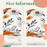 Floral Linen Wall Sconce Lights Set of 2 | Remote Control 16-Color Battery Lamp | No-Wire Magnetic Wall Light | Modern Vintage Decor