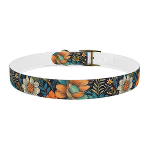 Boho Floral Dog Collar, Gift for Dog Lover, FLoral Dog Collar, FLoral design