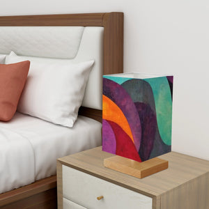 Abstract Art Square Table Lamp, Desk Lamp, Side Table Light, Bedside Lamp